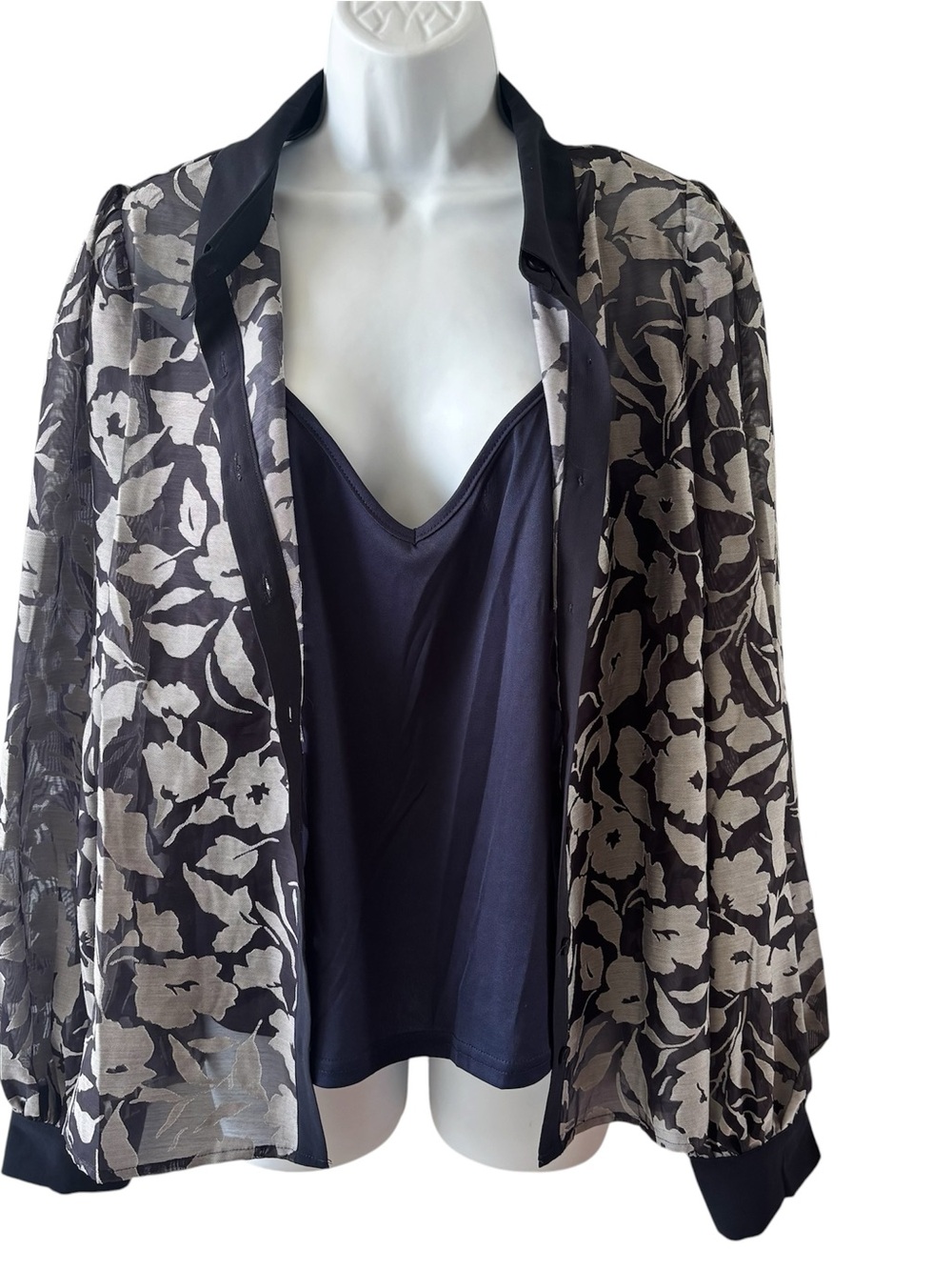 Flying Tomato Burnout Button Down Shirt with Tank